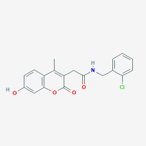 N-(2-chlorobenzyl)-2-(7-hydroxy-4-methyl-2-oxo-2H-chromen-3-yl)acetamide