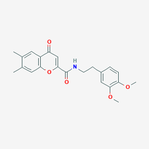 N-[2-(3,4-dimethoxyphenyl)ethyl]-6,7-dimethyl-4-oxo-4H-chromene-2-carboxamide