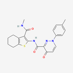 N-[3-(methylcarbamoyl)-4,5,6,7-tetrahydro-1-benzothiophen-2-yl]-1-(4-methylphenyl)-4-oxo-1,4-dihydropyridazine-3-carboxamide