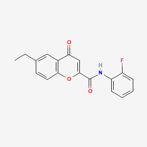 6-ethyl-N-(2-fluorophenyl)-4-oxo-4H-chromene-2-carboxamide