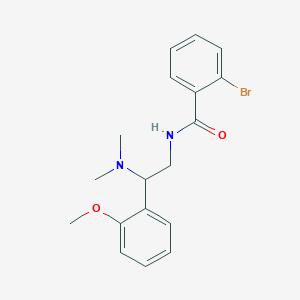 molecular formula C18H21BrN2O2 B11388255 2-bromo-N-[2-(dimethylamino)-2-(2-methoxyphenyl)ethyl]benzamide 