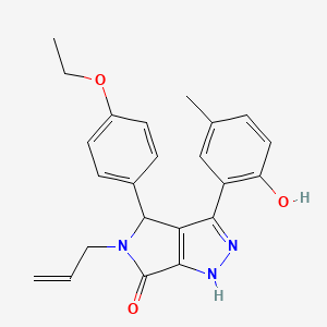 4-(4-ethoxyphenyl)-3-(2-hydroxy-5-methylphenyl)-5-(prop-2-en-1-yl)-4,5-dihydropyrrolo[3,4-c]pyrazol-6(1H)-one