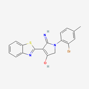 5-amino-4-(benzo[d]thiazol-2-yl)-1-(2-bromo-4-methylphenyl)-1H-pyrrol-3(2H)-one