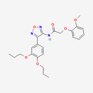 N-[4-(3,4-dipropoxyphenyl)-1,2,5-oxadiazol-3-yl]-2-(2-methoxyphenoxy)acetamide