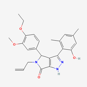 4-(4-ethoxy-3-methoxyphenyl)-3-(2-hydroxy-4,6-dimethylphenyl)-5-(prop-2-en-1-yl)-4,5-dihydropyrrolo[3,4-c]pyrazol-6(1H)-one