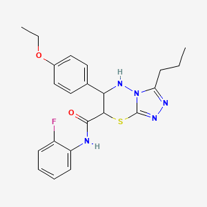 6-(4-ethoxyphenyl)-N-(2-fluorophenyl)-3-propyl-6,7-dihydro-5H-[1,2,4]triazolo[3,4-b][1,3,4]thiadiazine-7-carboxamide