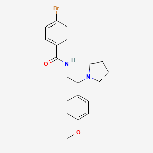 4-bromo-N-[2-(4-methoxyphenyl)-2-(pyrrolidin-1-yl)ethyl]benzamide