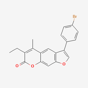 3-(4-bromophenyl)-6-ethyl-5-methyl-7H-furo[3,2-g]chromen-7-one