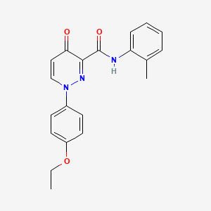 molecular formula C20H19N3O3 B11388463 1-(4-ethoxyphenyl)-N-(2-methylphenyl)-4-oxo-1,4-dihydropyridazine-3-carboxamide 