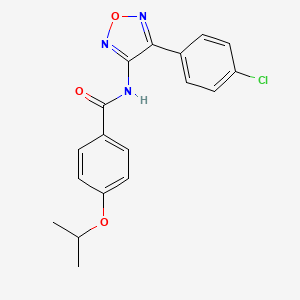 N-[4-(4-chlorophenyl)-1,2,5-oxadiazol-3-yl]-4-(propan-2-yloxy)benzamide