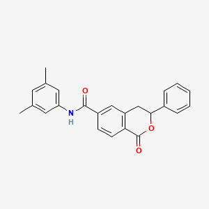 N-(3,5-dimethylphenyl)-1-oxo-3-phenyl-3,4-dihydro-1H-isochromene-6-carboxamide