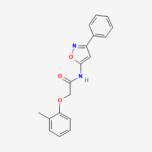 2-(2-methylphenoxy)-N-(3-phenyl-1,2-oxazol-5-yl)acetamide