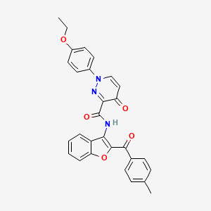 1-(4-ethoxyphenyl)-N-[2-(4-methylbenzoyl)-1-benzofuran-3-yl]-4-oxo-1,4-dihydropyridazine-3-carboxamide