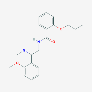 N-[2-(dimethylamino)-2-(2-methoxyphenyl)ethyl]-2-propoxybenzamide