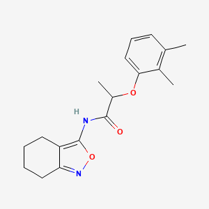 molecular formula C18H22N2O3 B11388625 2-(2,3-dimethylphenoxy)-N-(4,5,6,7-tetrahydro-2,1-benzoxazol-3-yl)propanamide 