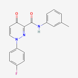 1-(4-fluorophenyl)-N-(3-methylphenyl)-4-oxo-1,4-dihydropyridazine-3-carboxamide