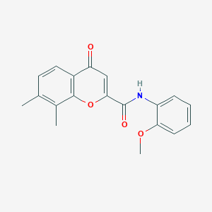 N-(2-methoxyphenyl)-7,8-dimethyl-4-oxo-4H-chromene-2-carboxamide