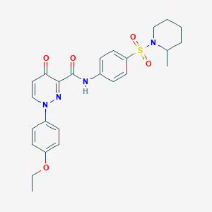 1-(4-ethoxyphenyl)-N-{4-[(2-methylpiperidin-1-yl)sulfonyl]phenyl}-4-oxo-1,4-dihydropyridazine-3-carboxamide