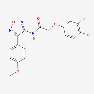 2-(4-chloro-3-methylphenoxy)-N-[4-(4-methoxyphenyl)-1,2,5-oxadiazol-3-yl]acetamide