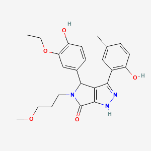 4-(3-ethoxy-4-hydroxyphenyl)-3-(2-hydroxy-5-methylphenyl)-5-(3-methoxypropyl)-4,5-dihydropyrrolo[3,4-c]pyrazol-6(1H)-one