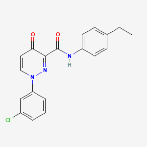 1-(3-chlorophenyl)-N-(4-ethylphenyl)-4-oxo-1,4-dihydropyridazine-3-carboxamide