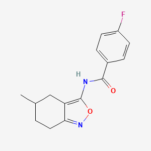 4-fluoro-N-(5-methyl-4,5,6,7-tetrahydro-2,1-benzoxazol-3-yl)benzamide