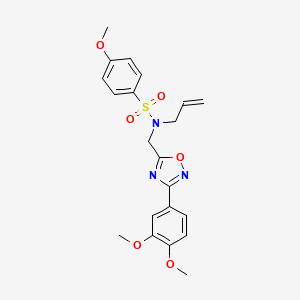 N-{[3-(3,4-dimethoxyphenyl)-1,2,4-oxadiazol-5-yl]methyl}-4-methoxy-N-(prop-2-en-1-yl)benzenesulfonamide