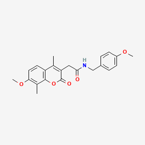 N-(4-methoxybenzyl)-2-(7-methoxy-4,8-dimethyl-2-oxo-2H-chromen-3-yl)acetamide