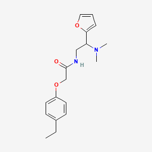 N-[2-(dimethylamino)-2-(furan-2-yl)ethyl]-2-(4-ethylphenoxy)acetamide