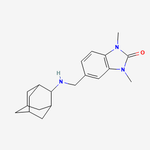 5-[(Adamantan-2-ylamino)methyl]-1,3-dimethyl-1,3-benzodiazol-2-one