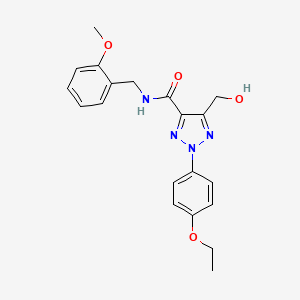 2-(4-ethoxyphenyl)-5-(hydroxymethyl)-N-(2-methoxybenzyl)-2H-1,2,3-triazole-4-carboxamide