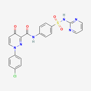 1-(4-chlorophenyl)-4-oxo-N-[4-(pyrimidin-2-ylsulfamoyl)phenyl]-1,4-dihydropyridazine-3-carboxamide