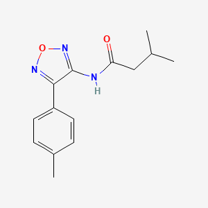 3-methyl-N-[4-(4-methylphenyl)-1,2,5-oxadiazol-3-yl]butanamide