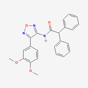 N-[4-(3,4-dimethoxyphenyl)-1,2,5-oxadiazol-3-yl]-2,2-diphenylacetamide