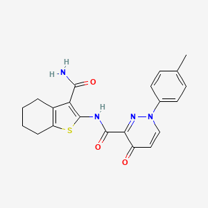 N-(3-carbamoyl-4,5,6,7-tetrahydro-1-benzothiophen-2-yl)-1-(4-methylphenyl)-4-oxo-1,4-dihydropyridazine-3-carboxamide