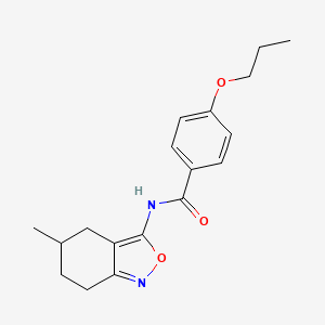 N-(5-methyl-4,5,6,7-tetrahydro-2,1-benzoxazol-3-yl)-4-propoxybenzamide