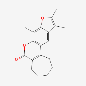 8,10,11-trimethyl-2,3,4,5-tetrahydrocyclohepta[c]furo[3,2-g]chromen-6(1H)-one