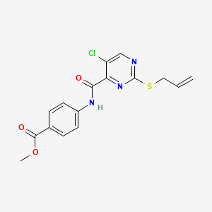 Methyl 4-({[2-(allylthio)-5-chloropyrimidin-4-yl]carbonyl}amino)benzoate