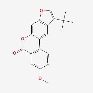 molecular formula C20H18O4 B11389164 10-tert-Butyl-3-methoxy-6,8-dioxa-cyclopenta[b]phenanthren-5-one 