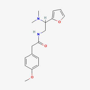 N-[2-(dimethylamino)-2-(furan-2-yl)ethyl]-2-(4-methoxyphenyl)acetamide