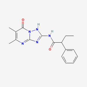 N-(5,6-dimethyl-7-oxo-4,7-dihydro[1,2,4]triazolo[1,5-a]pyrimidin-2-yl)-2-phenylbutanamide