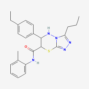 6-(4-ethylphenyl)-N-(2-methylphenyl)-3-propyl-6,7-dihydro-5H-[1,2,4]triazolo[3,4-b][1,3,4]thiadiazine-7-carboxamide