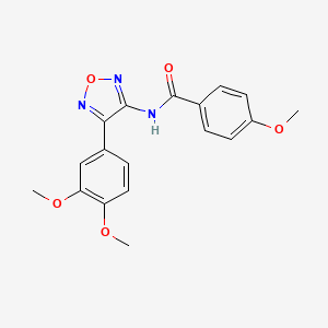 N-[4-(3,4-dimethoxyphenyl)-1,2,5-oxadiazol-3-yl]-4-methoxybenzamide