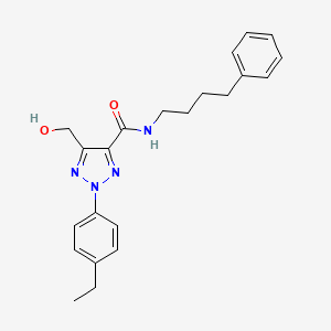 2-(4-ethylphenyl)-5-(hydroxymethyl)-N-(4-phenylbutyl)-2H-1,2,3-triazole-4-carboxamide