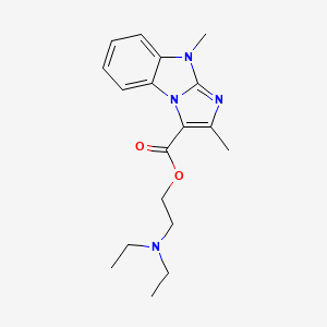 molecular formula C18H24N4O2 B11389248 2-(diethylamino)ethyl 2,9-dimethyl-9H-imidazo[1,2-a]benzimidazole-3-carboxylate 