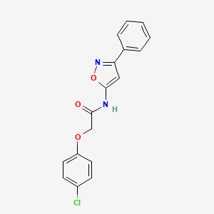 2-(4-chlorophenoxy)-N-(3-phenyl-1,2-oxazol-5-yl)acetamide