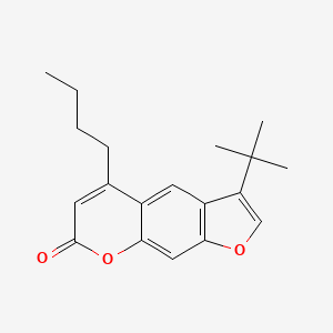 molecular formula C19H22O3 B11389253 5-butyl-3-tert-butyl-7H-furo[3,2-g]chromen-7-one 