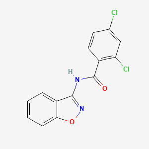 molecular formula C14H8Cl2N2O2 B11389260 N-(1,2-benzoxazol-3-yl)-2,4-dichlorobenzamide 