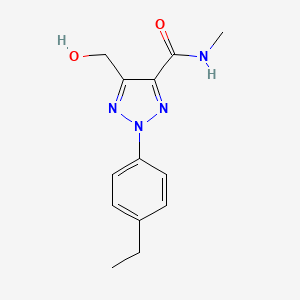 2-(4-ethylphenyl)-5-(hydroxymethyl)-N-methyl-2H-1,2,3-triazole-4-carboxamide