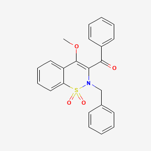 (2-benzyl-4-methoxy-1,1-dioxido-2H-1,2-benzothiazin-3-yl)(phenyl)methanone